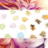 300pcs Flowers Drawn Lion Velvet Material Floor Jigsaw Puzzles for Adults Home Decor Games Family Fun Educational Toys for Kids 4