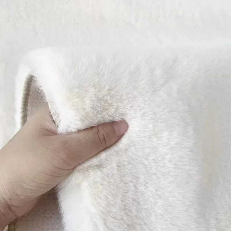 Rugs for Living Room Large Soft Imitation Rabbit Fur Bedroom Rugs Non Slip Kids Bedside Floor Carpet Pink Girl Room Decor Furry 2