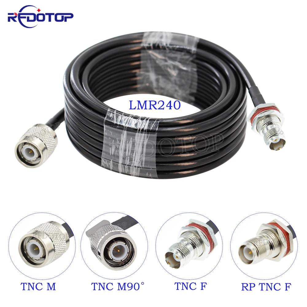 Cavo Coassiale LMR240 Ultra Flex Cavo Coassiale RF LMR240 UF (Ultra Flex) Con Connettori SMA Maschio-maschio - Treccia Flessibile Srm Powermeter - Foto 12