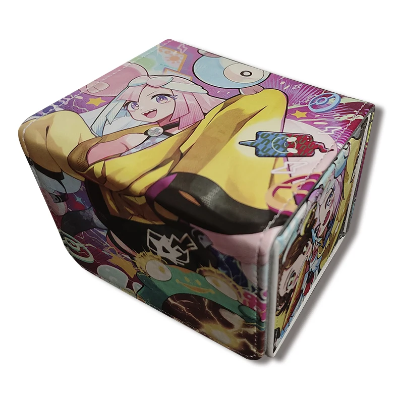 Iono Vulpix Zorua Slowpoke PTCG DIY Large Capacity Leather Card