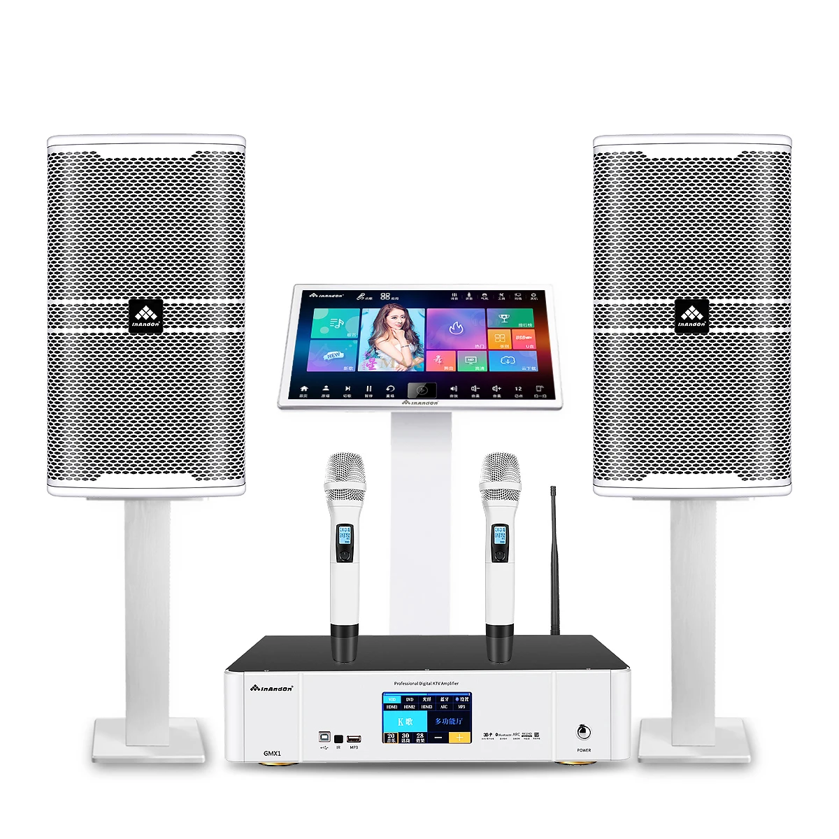 All'Ingrosso Inandon Singing Machine Karaoke 21.5 ''Sistema Karaoke Professionale Set 6Tb Touch Screen Juke Box Ktv Karaoke Player