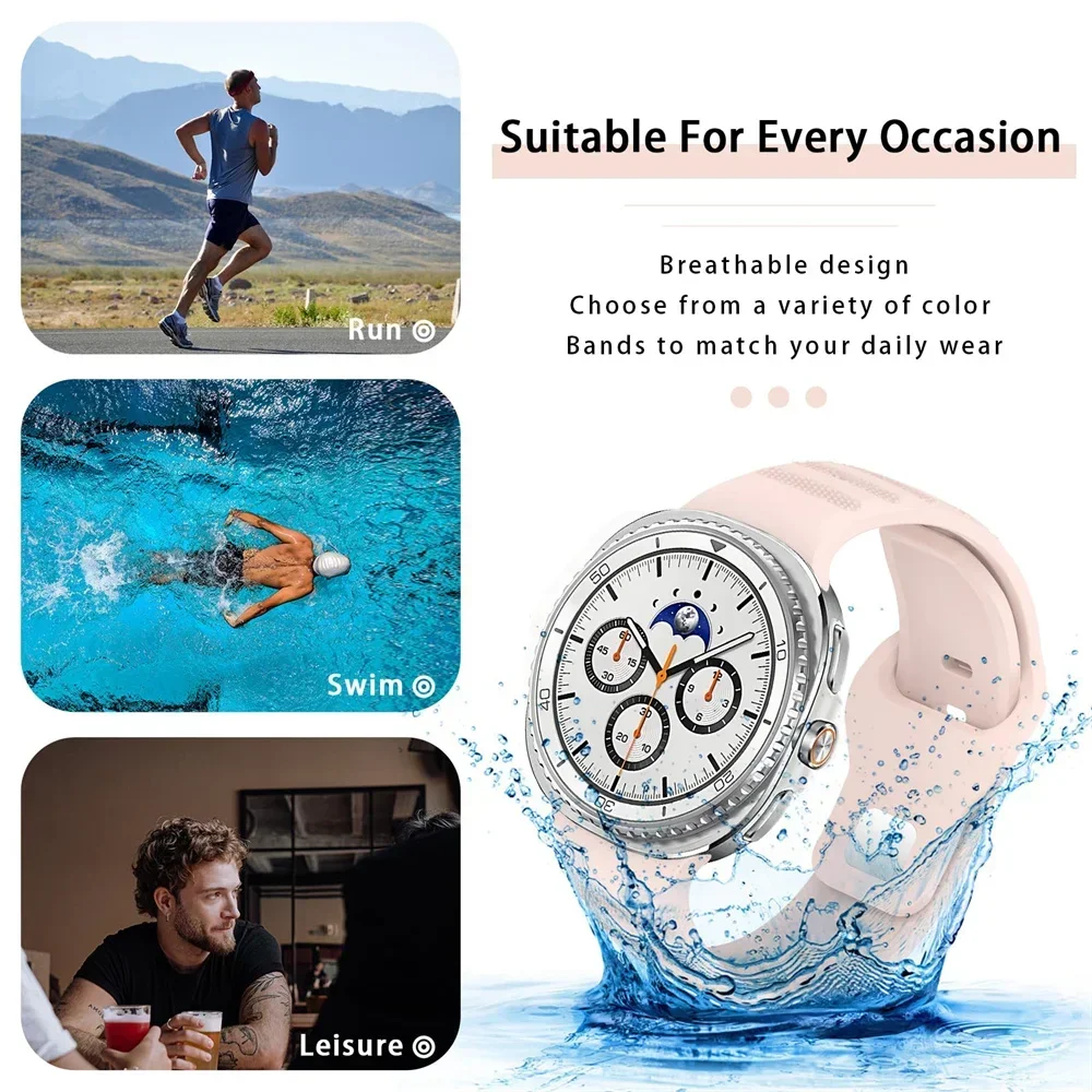 Breathable Silicone Watch Band Bracelet Accessory