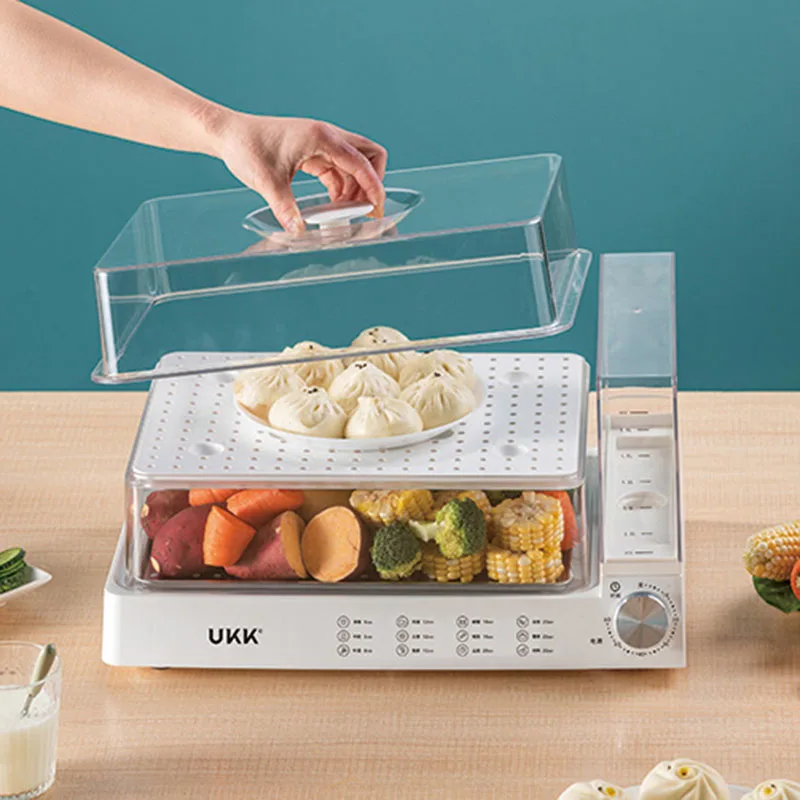 Cooking Food Steamer Cooker Rice Noodle Roll Dumpling Electric Double