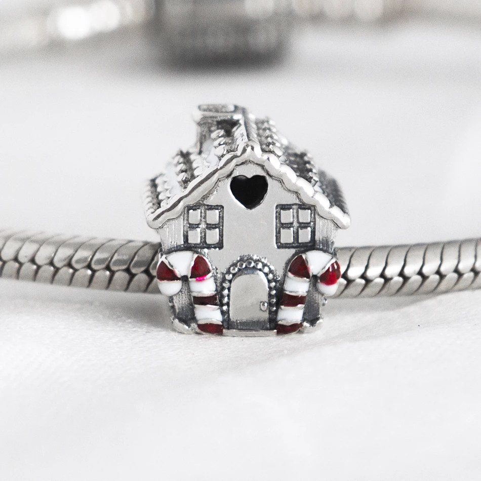 

Christmas House Sweet Home Charm fit Women Bracelet Bangle DIY Jewelry S925 Sterling Silver Tree Bead Girl Party Birthday Gift