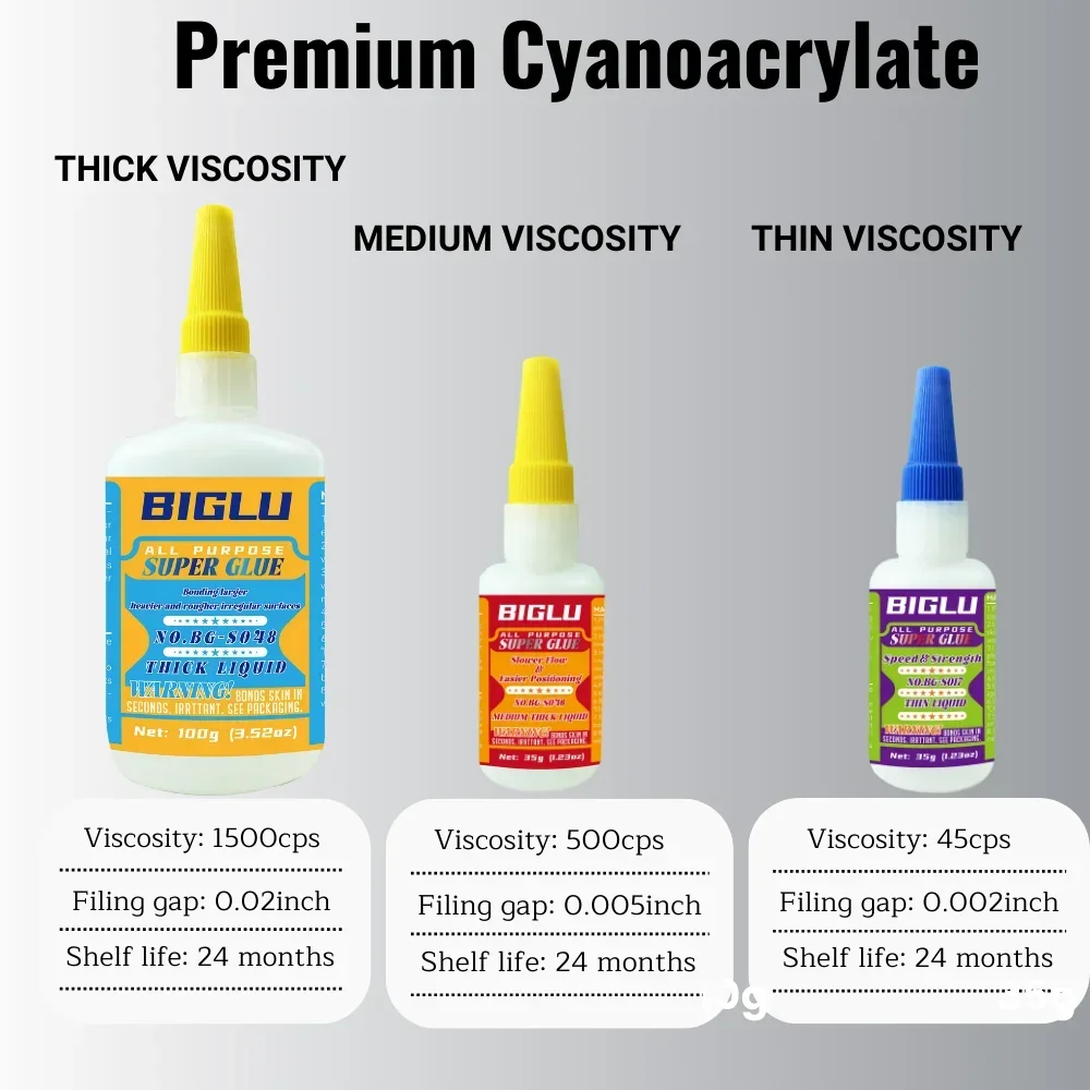 Colle cyanoacrylate THIN 10g-35g pour modélisme - Lot de 1 à 3 pièces