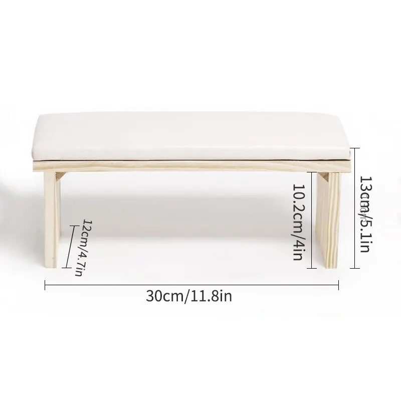 2 Colors Hand Pillow Tool Log Simple Style Mat Can Be Placed On The Phototherapy Machine Net Red Solid Wood Light Luxury Table nail art hand pillow nail art tool