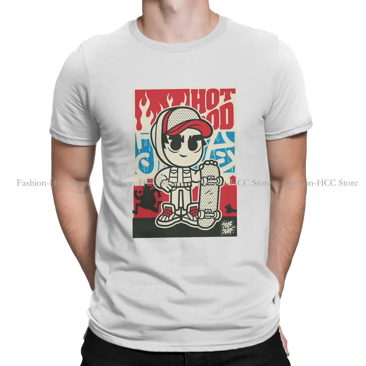 Totalmente Fly Hot Rod Jack Poster Art Maglietta Unica Subway Surfisti Lightning Train T Shirt Manica Corta Ofertas Poliestere