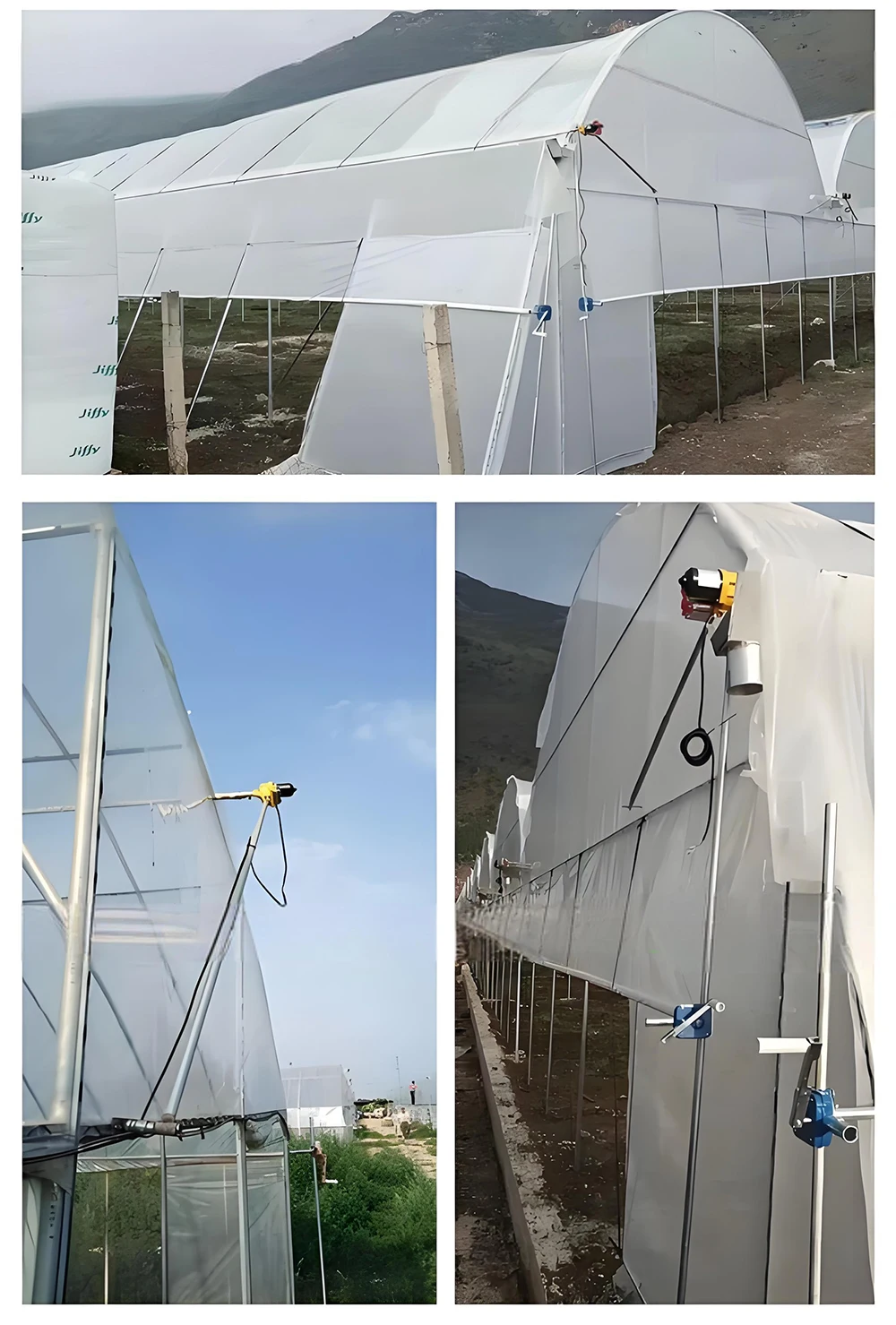 Agricultural Greenhouse Film Roller Motor 100W 220V Automatic Ventilation Film R