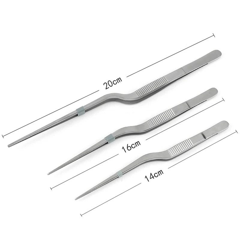 Ear Earpick Wax Removal Medical Forceps Angled Jewelry Clamp Clip Nasal Curved Earwax Tweezers Clip Eyelash Remover Cleaner Tool 2