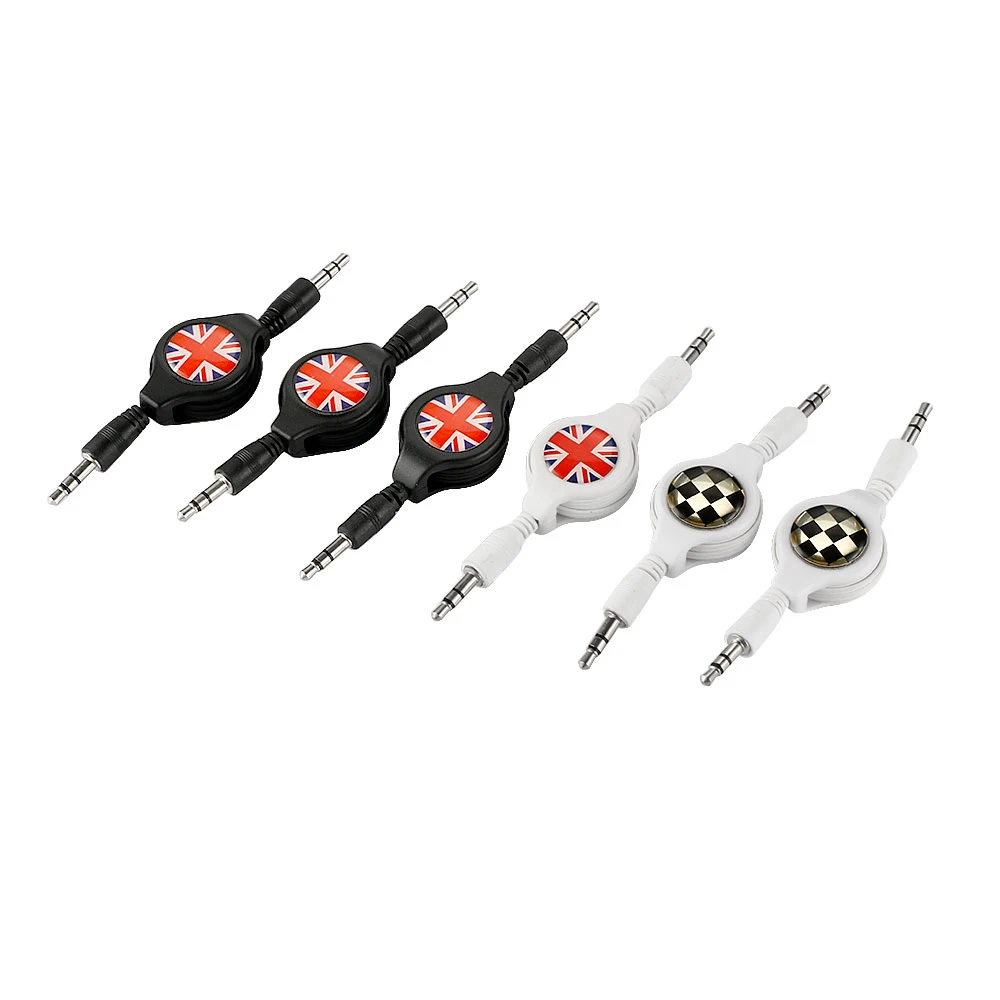 미니 쿠퍼 원 S JCW R50 R55 R56 R60 R61 F54 F55 F60 컨트리맨 액세서리용 차량용 AUX 오디오 케이블 3.5mm 80cm 케이블 와이어 라인