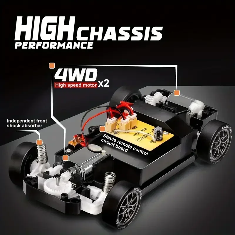 4WD Remote Control Drift Car Full Size 1:24 Mini Remote Control