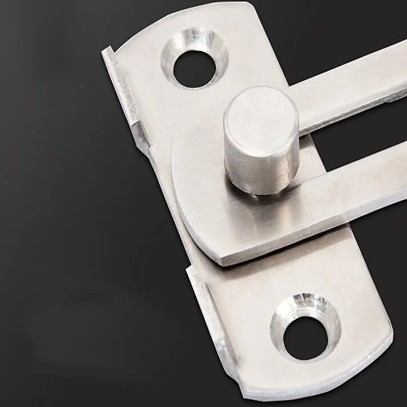 90 Degree Door Buckle Stainless Steel Lock Sliding Door Right Angle Buckle And Window Bathroom Bending Latch door latch