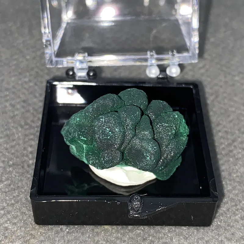100% natural Malachite  raw stone mineral specimen healing crystal gemstone collection Box size:35*35*35mm