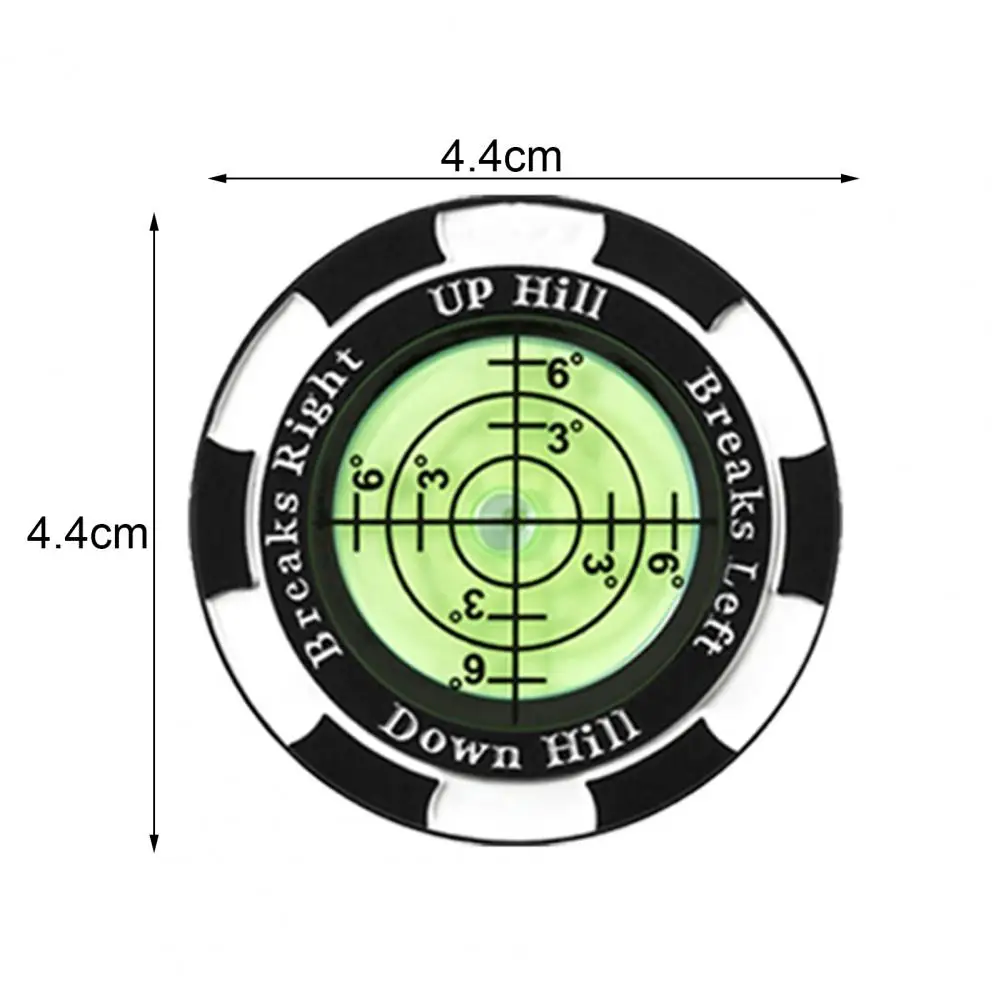 Golf Ball Marker with High Precision Portable Putting Green Reader Golf Marker Clip Professional Training Aid Accessories Golf Ball Mark
