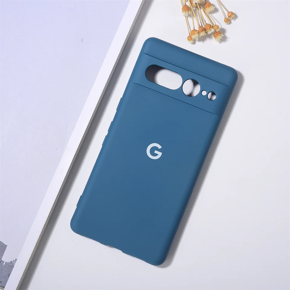 Custodia SEAHAI Per Google Pixel 7 Pro, Con Airbag Antiurto, Silicone Morbido, Blu Scuro, Supporta Ricarica Wireless - 6