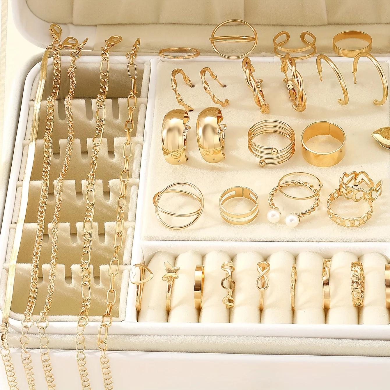 Jewelry Sets Jewelry Set 54-Piece Elegant Assortment With Earrings Necklaces Rings Bracelets Versatile 4-in-1 Collection For Daily