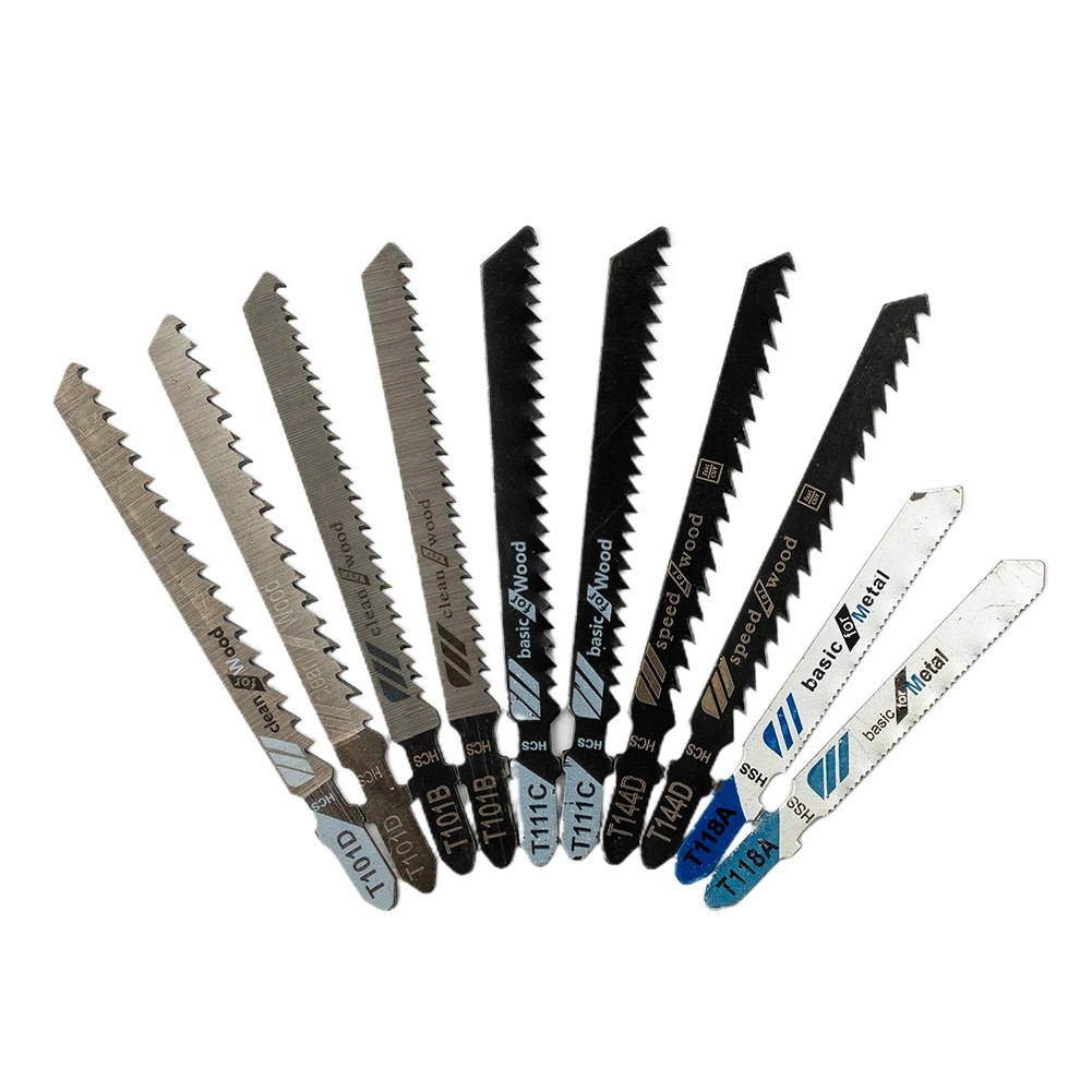 

Durable New Practical Jigsaw Blades Assorted Blades Pack Set T118A T144D T111C T101B T101D Tools 10 Piece 10PCS
