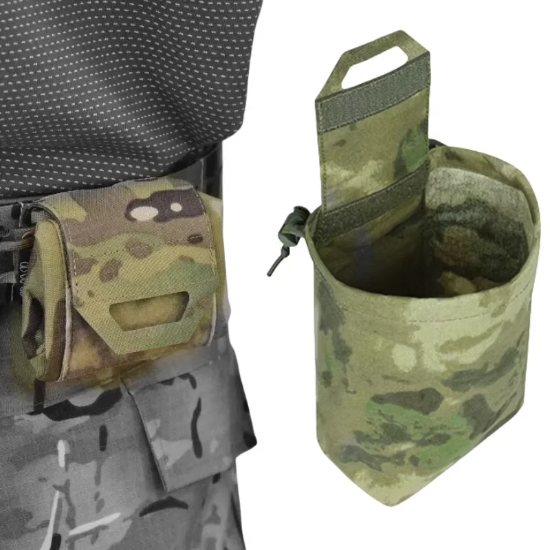 Molle Dump Pouch Mini Folding Recycling Bag Waist Tool Sundries Bag Magazine Utility Pouch for Molle Belt Vest Backpack