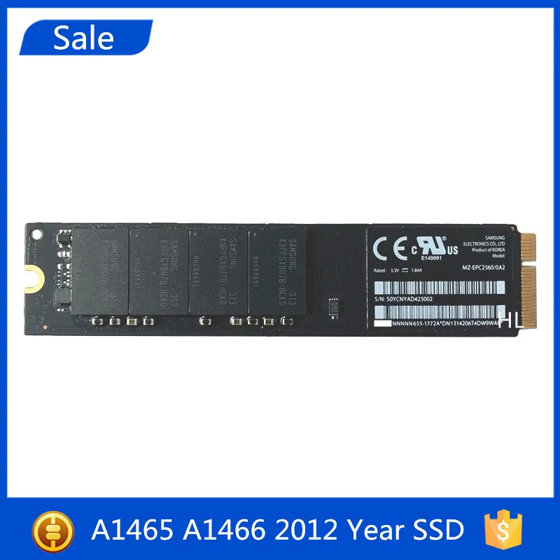 Vendita A1466 A1465 2012 64Gb 128Gb 256Gb 512Gb Ssd Per Macbook Air 13.3 "11.6" Scheda Madre Del Computer Portatile Unità A Stato Solido Emc2558