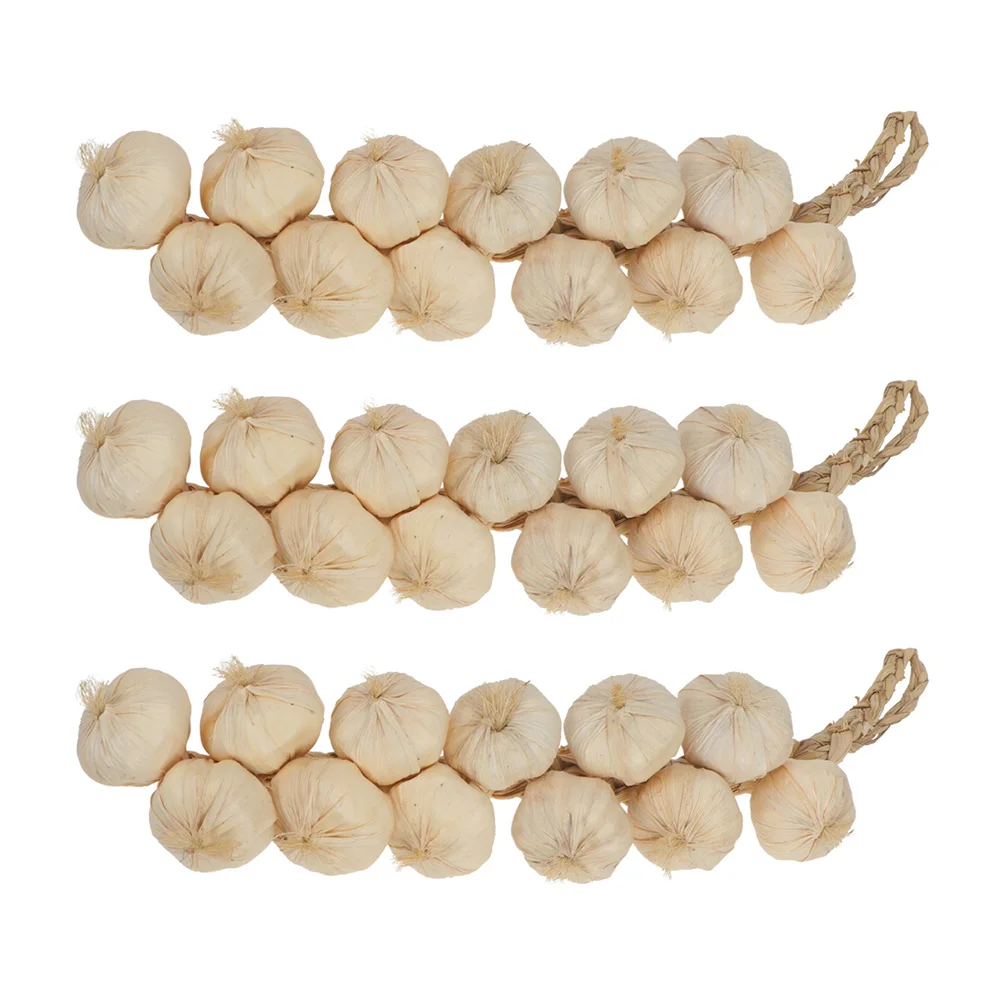 

Artificial Garlic Photography Props Wall Hanging Pendants Farm Decorations Farmhouse Decors Vegetables