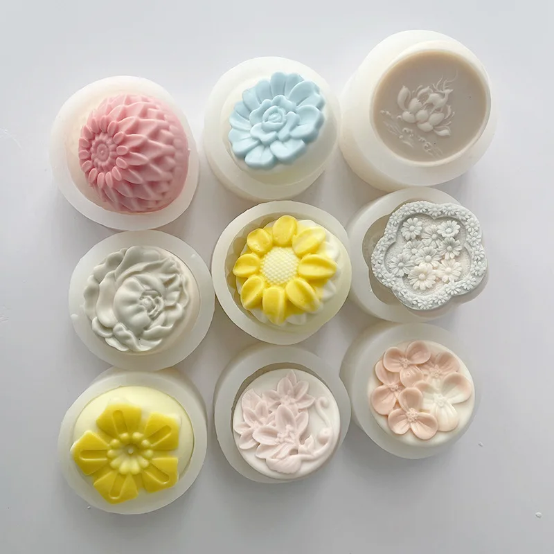 Buy Wholesale China Cute Flower Round Silicone Lollipop Molds