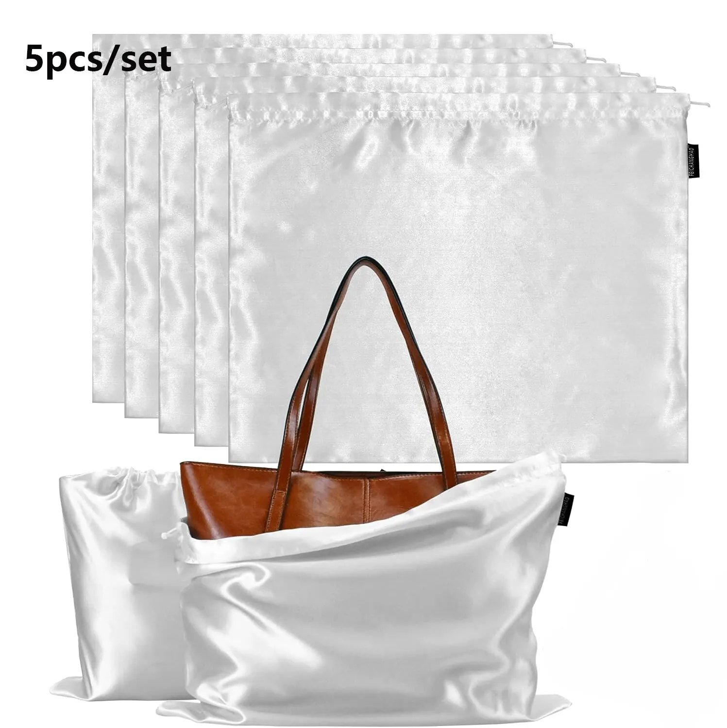 5PcsDustBagsforPursesHandbagsSilkDustCoverStorageBag