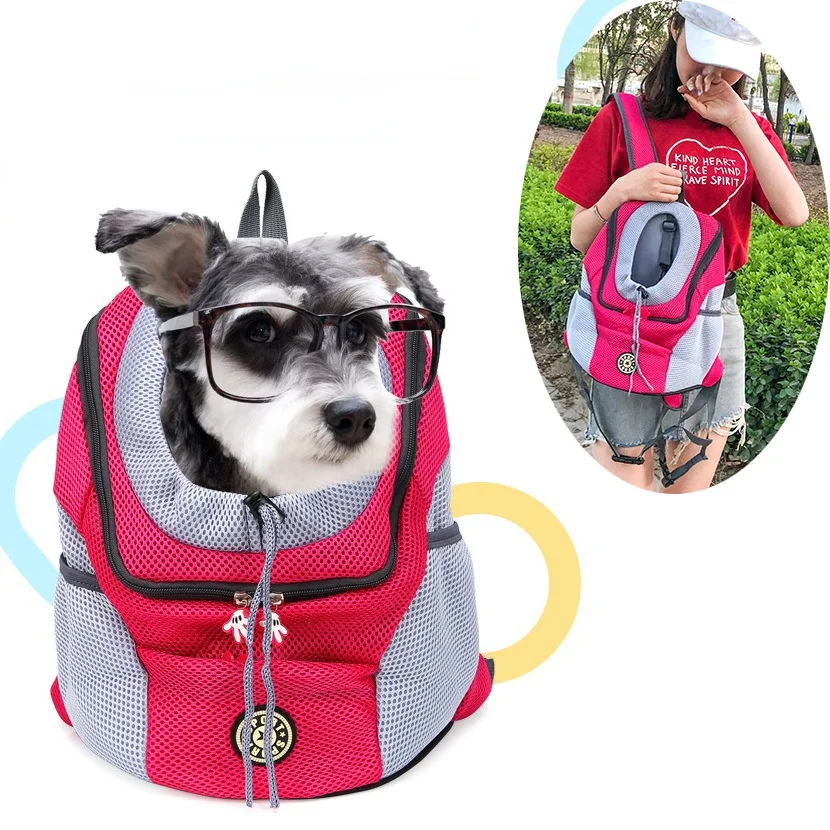 

Cat Backpack Outdoor Dog Backpack Travel Portable Breathable All Seasons Carry Dog Chest Backpack Pet Supplies Accessories