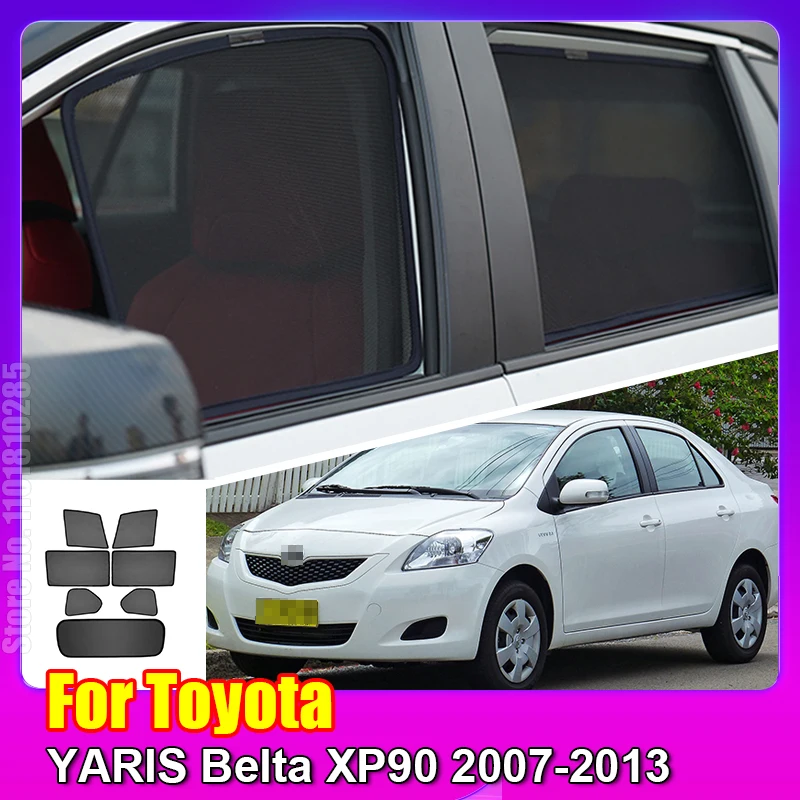 For Toyota YARIS Belta Sedan XP90 20072013 Car Window SunShade Shield