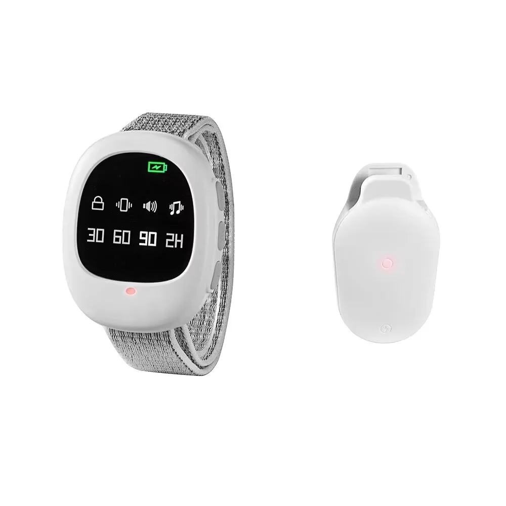 40M Wireless Bedwetting Alarm Adults Elder Potty Training Sensor Enuresis with Wristband for Kids Elder Care