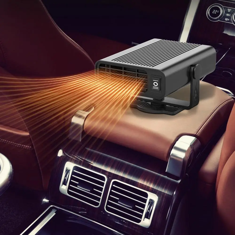 Car Heater Winter Portable Fan Electric 12/24V Windscreen Defroster Demister