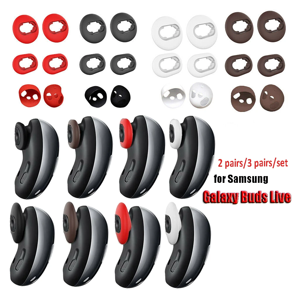 Silicone Ear Tips for Samsung Galaxy Buds live Eartips True Wireless Earbuds Tips Earplugs Earphone Silicone Case Ear Cap bluetooth over ear headphones