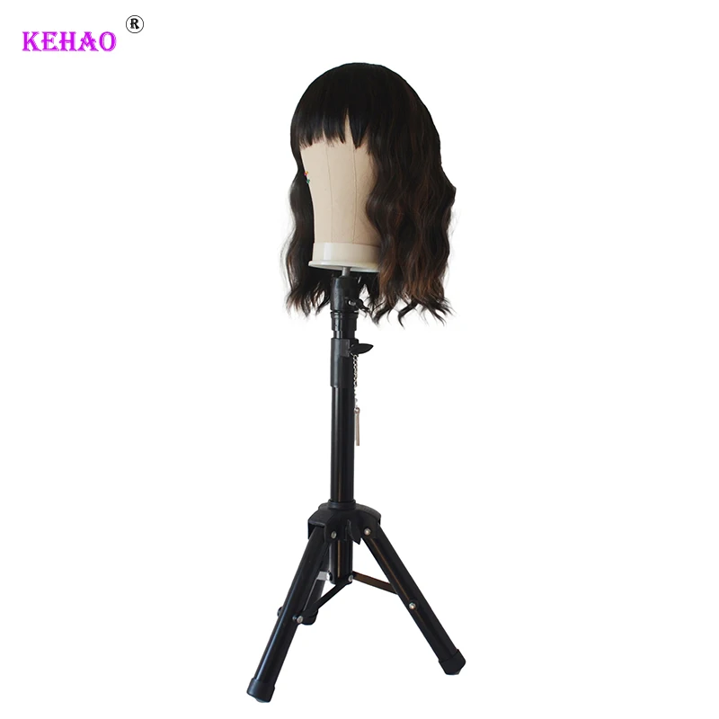 Hairdressing Wig Stand Tripod Training Mannequin Head Tripod Holder For Hairdressers Salon Styling For Wig Display Making
