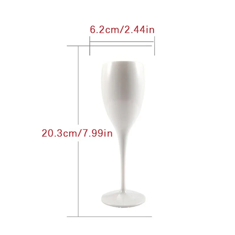 175ML Plastic Champagne Flutes For Party