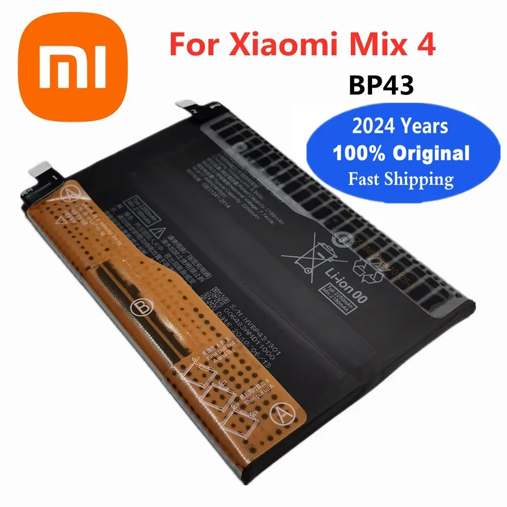 

Оригинальный аккумулятор Xiao mi BP43 2024 года, 4500 мАч, для Xiaomi Mi Mix 4 Mix4, аккумуляторная батарея, батареи для телефона + Инструменты