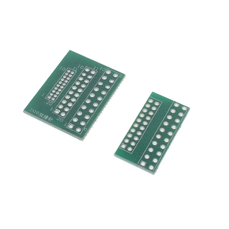 10Pcs Conversion Pate 1X10P 1X20P 2X10P 2.54MM Interrevolution 2.0MM 1.27MM Spacing PCB Row In-line Needle pcb board pcb board assembly printed circuit board