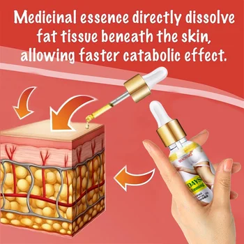 Plant Essential Oils Healthy Lose Weight Heating Dissolve Fat Slimming Essential Oil for Whole Body 10/20/30/50ML 5