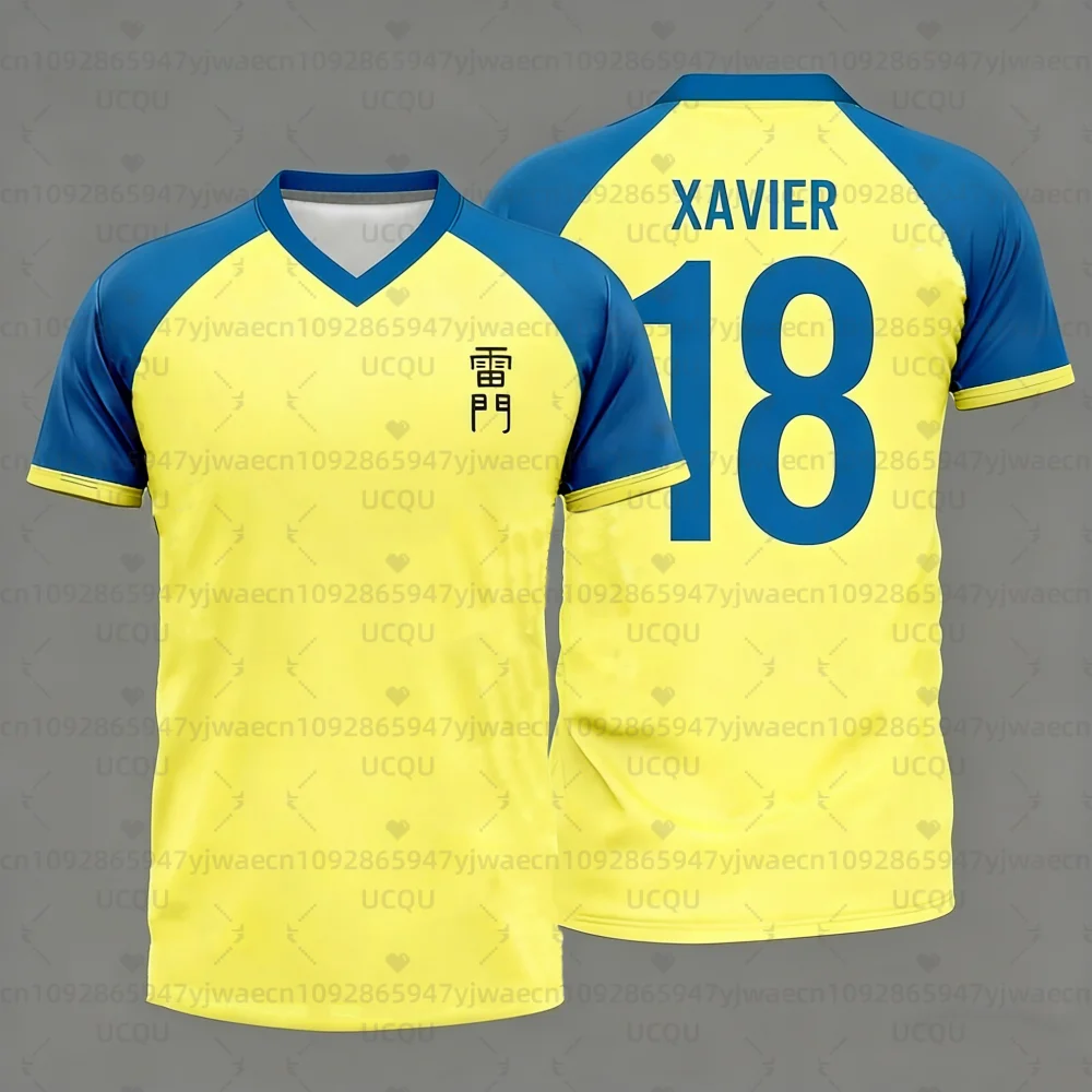 Japan Soccer Anime T-Shirt Inazuma Eleven Herren Damen Kurzarm Sport Casual Atmungsaktives Alltags-T-Shirt Tops