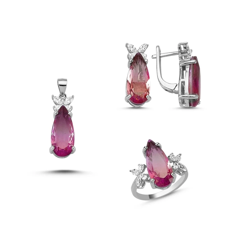 

Silver 925 Sterling Zircon Cubic Zirconia Set