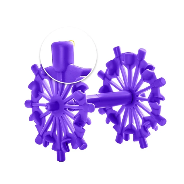 Colorful Interlocking Gear Flakes STEM Toy Color Recognition Space Building Skill Training Education Puzzle Toddler Toy 2