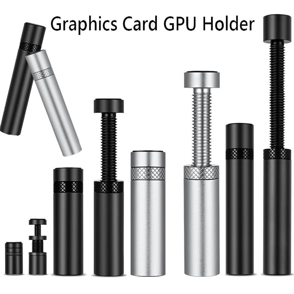 Placa Gráfica Gpu Titular Ajustável Telescópica Parafuso Rotativo Liga de Alumínio Suporte Vertical Gpu Suporte da Placa Vídeo Gpu Titular