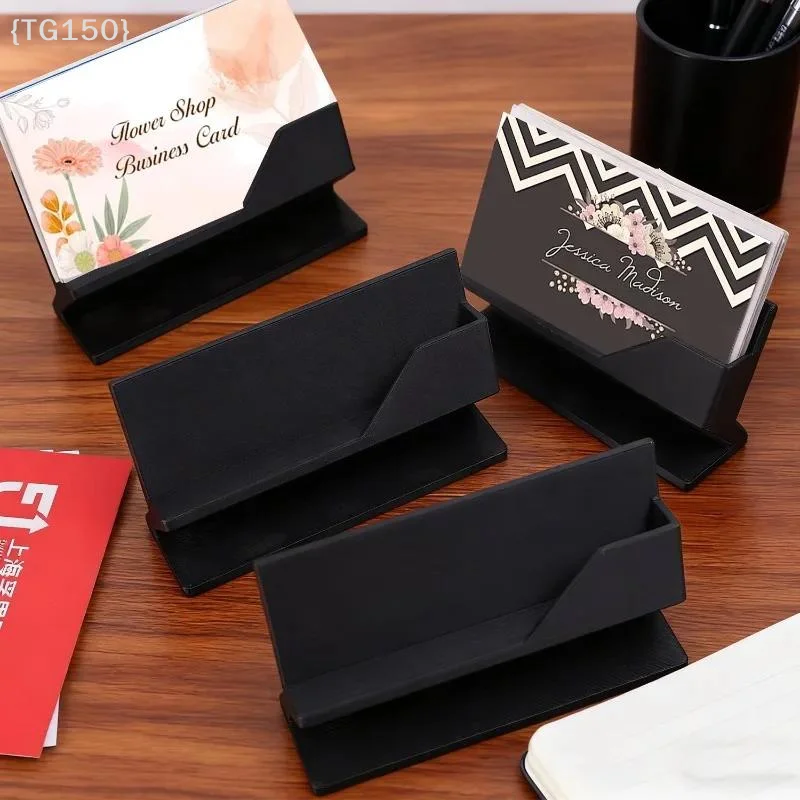 【F2-TG150】미니멀리스트 플라스틱 명함 홀더 - 모든 크기에 적합한 카드 보관 및 전시용 데스크탑 정리함