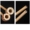 1pcs Corn Cob Pipe With Bamboo Mouthpiece Natural Disposable Smoke for Tobacco Corncob Smoking Pipe 4
