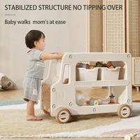 Toy Organizers And Storage For Kids, 2 Layers Toy Storage Cabinet With Bookshelf Toys Organization Chest With Bins Multipurpose 2