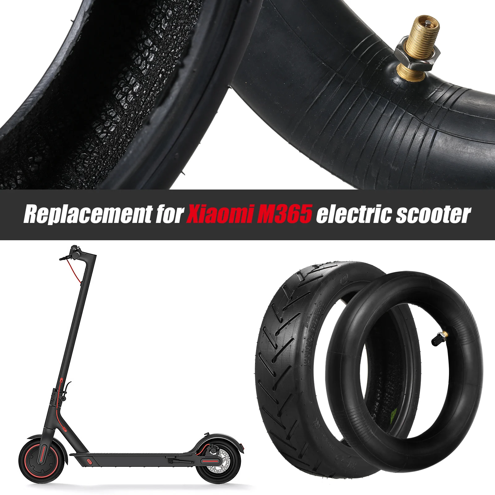 Inflatable Inner Tubes Outer Tires Replacement for Xiaomi Mijia M365 Electric Scooter E Scooter Wheel Accessories 8.5 Inch