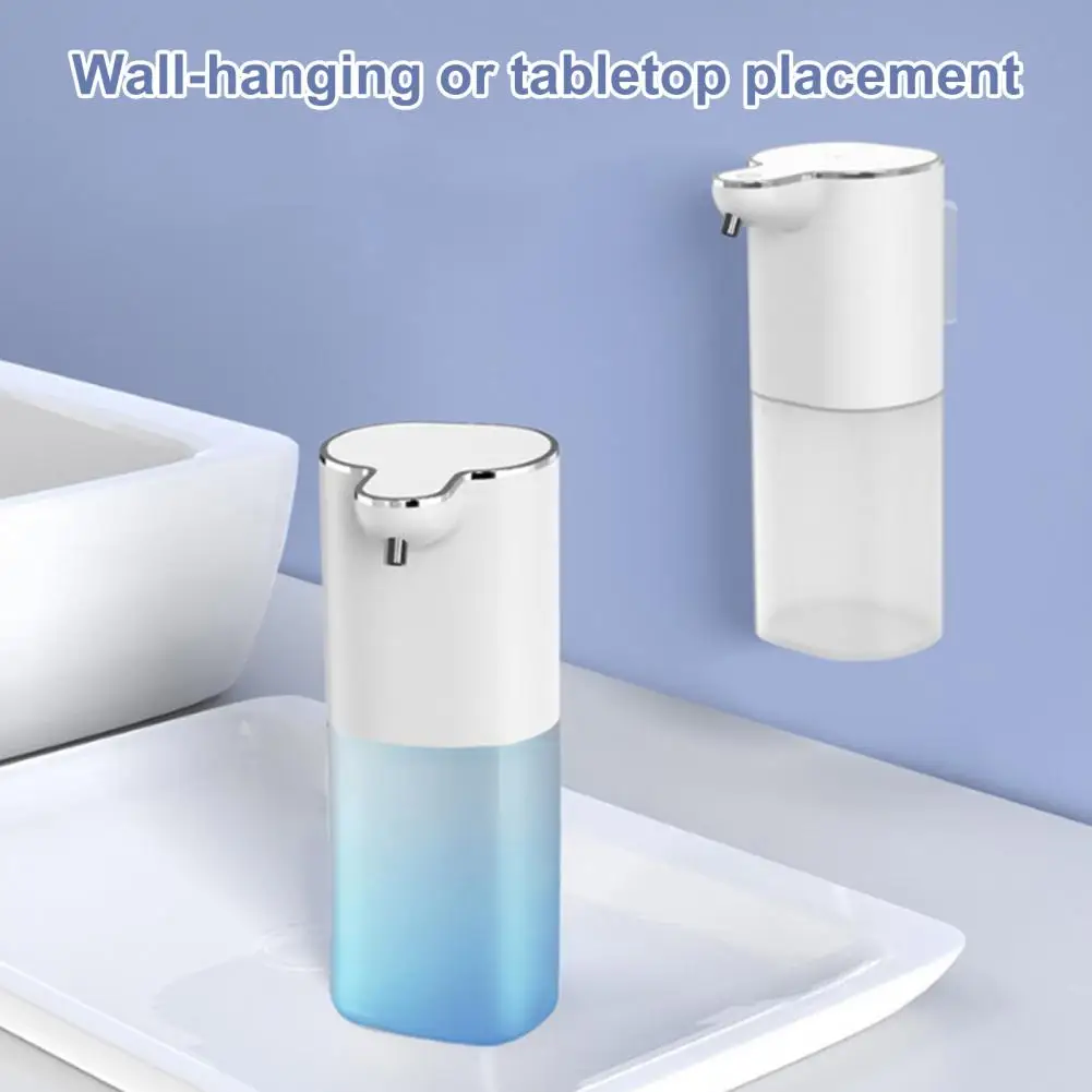 1 Set 400ml Soap Dispenser with Hook Wall Mounted Rechargeable