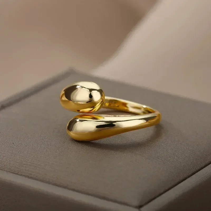 Couples Rings Stainless Steel Wedding Rings for Women Aesthetic Jewelry Gifts Gothic