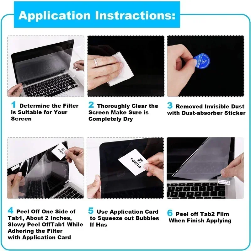 13.3 14.1 15.6 Inch Display Ratio 16:9 Notebook Screen Protector For DELL/ASUS /Samsung/Lenovo/Toshiba Laptop Tablet Soft Film images - 6