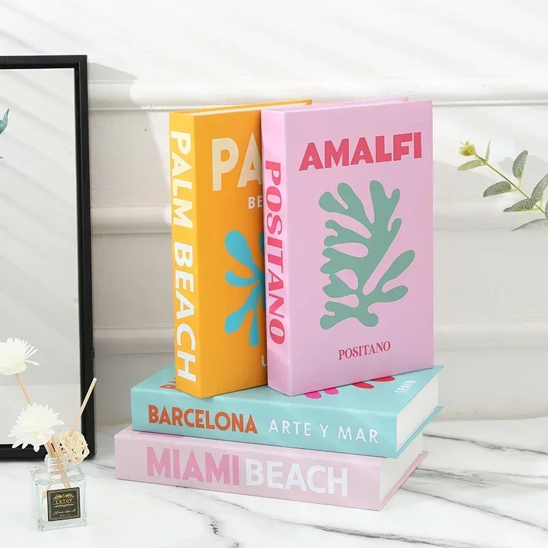 Travel Series Fake Book Decoration Coffee Table Living Room Fashion Prop Books IBIZA CAPRI