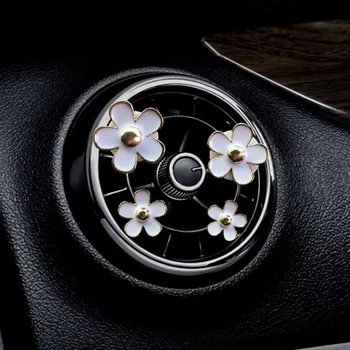 Car Outlet Vent Perfume Clips Cute Flower Air Freshener Diffuser Conditioning Aromatherapy Perfume Clip Car Interior Decoration 1