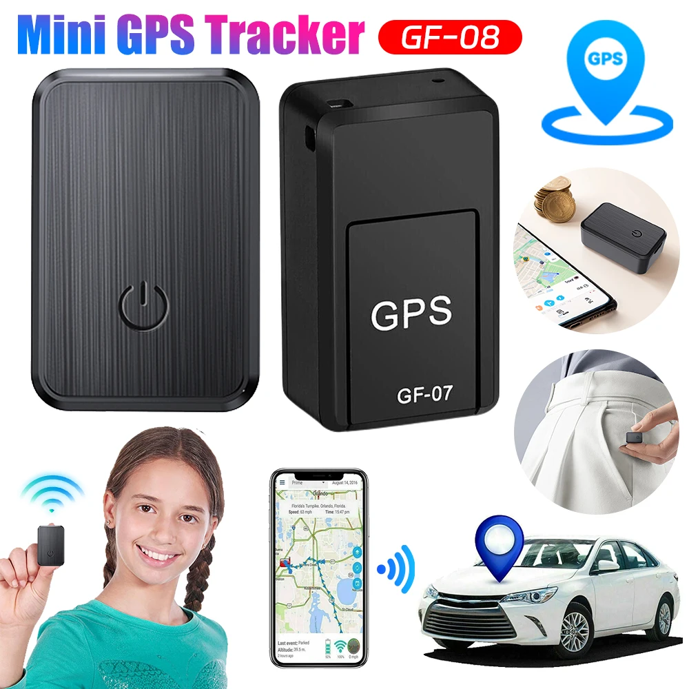 GF-08 미니 GPS 추적기 실시간 추적 차량 도난 방지 분실 방지 로케이터,..